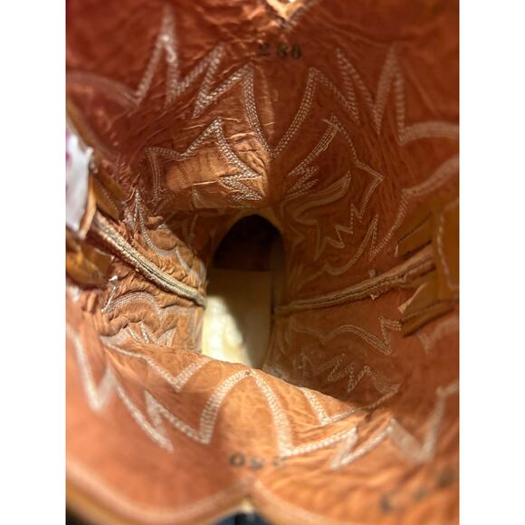 VTG Renegade Handmade Mexico Women’s 8 Leather Western Cowboy Boots Barely Worn - Picture 12 of 13